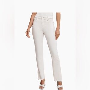 Good American high rise Goos Icon Straight Leg Jeans nwt cloud white size 2 26